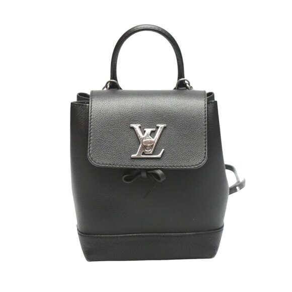 LOUIS VUITTON Black Leather Backpack - Picture 1 of 16